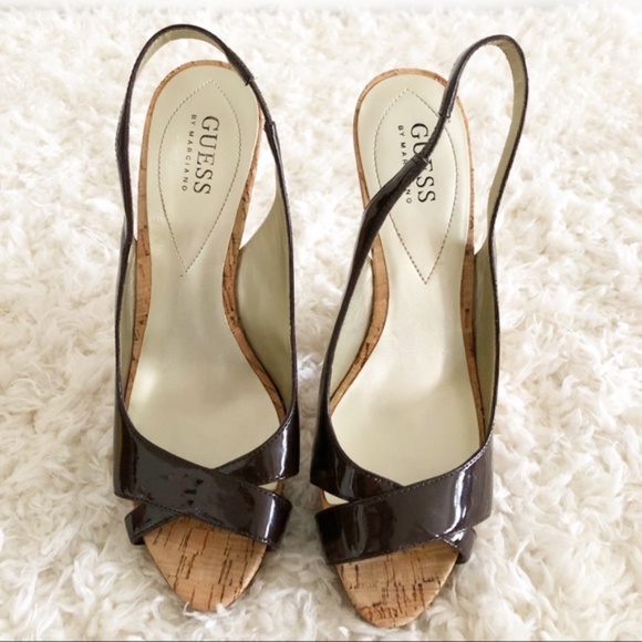 Guess by Marciano Cork Wedge Slingback - Picture 5 of 7